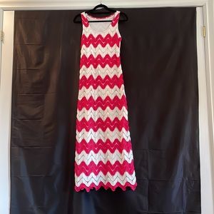 Chevron fully lined maxi dress perfect condition wore it twice Sz S